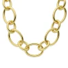 Bibbiena Poppi Adriane 925 Sterling Silber vergoldetes Gliedercollier
