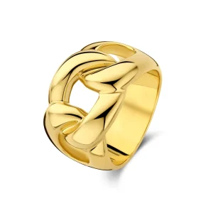 Bibbiena Poppi Adriane 925 Sterlingsilber vergoldeter Ring