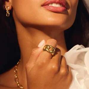 Bibbiena Poppi Adriane 925 Sterlingsilber vergoldeter Ring
