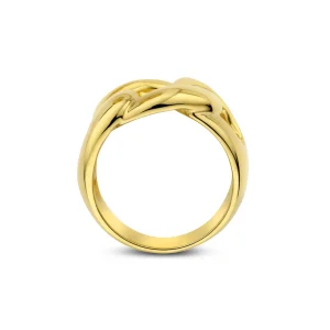 Bibbiena Poppi Adriane 925 Sterlingsilber vergoldeter Ring