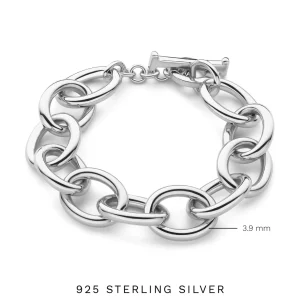 Bibbiena Poppi Adriane 925 Sterling Silber Gliederarmband