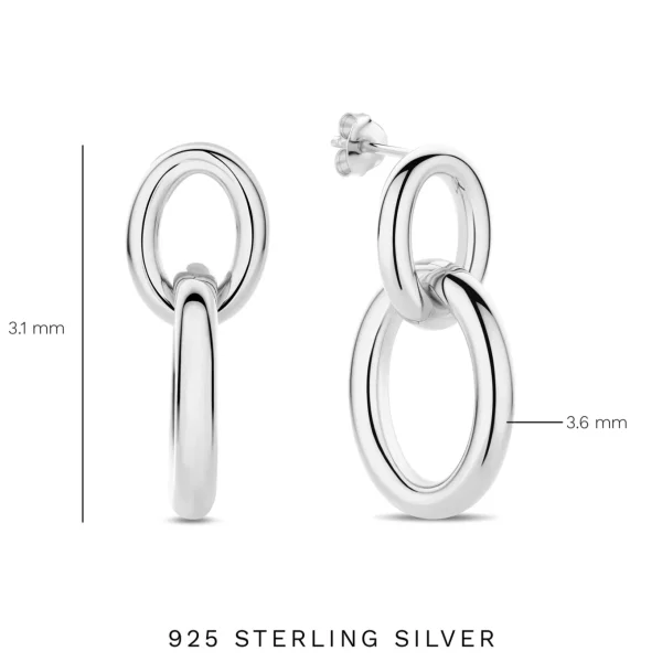 Bibbiena Poppi Adriane Ohrringe aus 925er Sterlingsilber