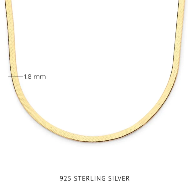 Bibbiena Poppi Alessia 925 Sterling Silber vergoldet Halskette