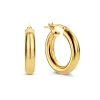 Bibbiena Poppi Casentino Ohrringe aus 925er Sterlingsilber mit 14 Karat Goldauflage