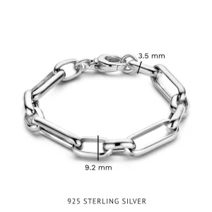 Bibbiena Poppi Casentino 925 Sterling Silber Gliederarmband
