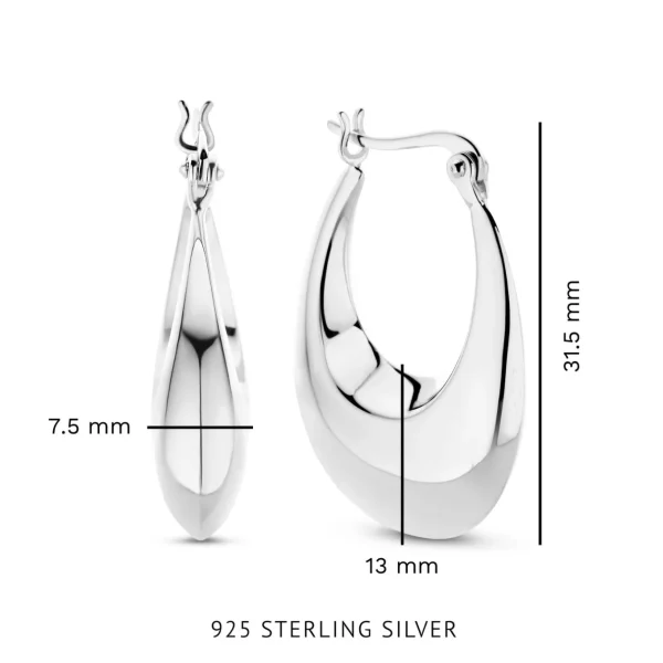 Bibbiena Poppi Casentino Ohrringe aus 925er Sterlingsilber