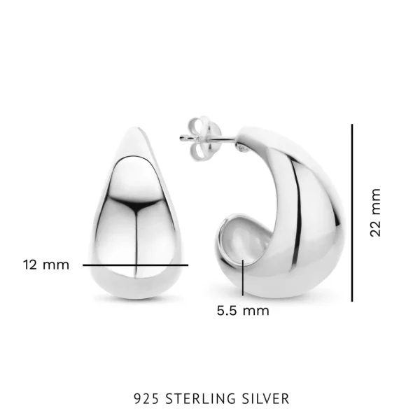Bibbiena Poppi Casentino Ohrringe aus 925er Sterlingsilber