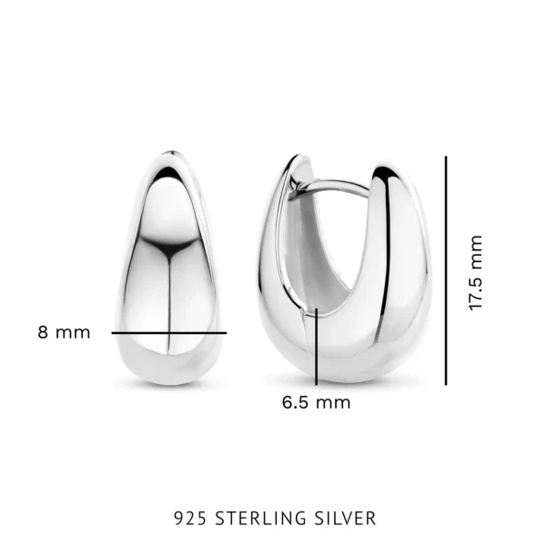 Bibbiena Poppi Casentino Ohrringe aus 925er Sterlingsilber