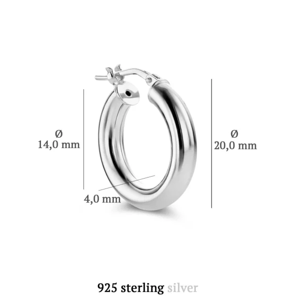 Bibbiena Poppi Casentino Ohrringe aus 925er Sterlingsilber