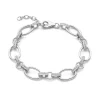 Bibbiena Poppi Clara 925 Sterling Silber Gliederarmband mit Zirkoniasteinen