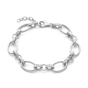 Bibbiena Poppi Clara 925 Sterling Silber Gliederarmband