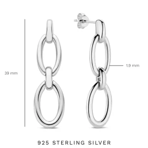 Bibbiena Poppi Clara Ohrringe aus 925er Sterlingsilber