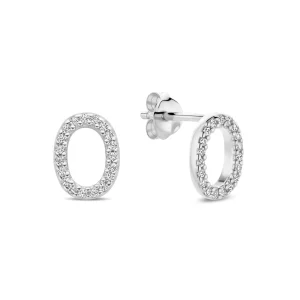 Bibbiena Poppi Clara Ohrstecker aus 925er Sterlingsilber mit Zirkoniasteinen