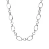 Bibbiena Poppi Clara te 925 Sterling Silber Gliederkette mit Zirkoniasteinen