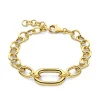 Bibbiena Poppi Gionna 925 Sterling Silber vergoldetes Gliederarmband