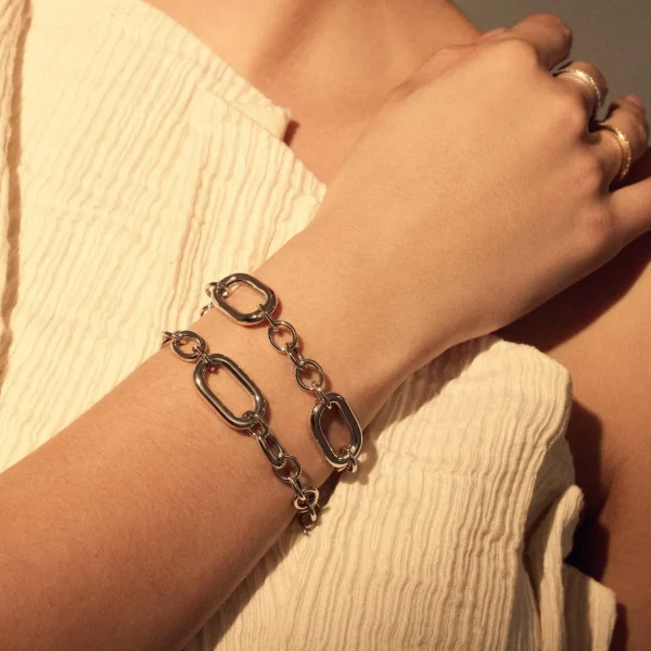 Bibbiena Poppi Gionna 925 Sterling Silber Gliederarmband