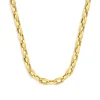 Bibbiena Poppi Lucia 925 Sterling Silber vergoldetes Gliedercollier