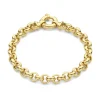 Bibbiena Poppi Lucy 925 Sterling Silber vergoldetes Gliederarmband