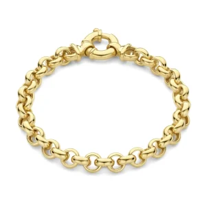 Bibbiena Poppi Lucy 925 Sterling Silber vergoldetes Gliederarmband