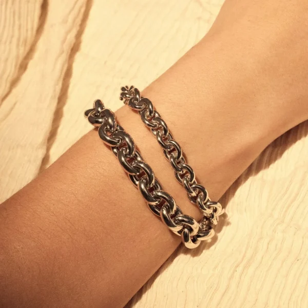 Bibbiena Poppi Mila 925 Sterling Silber Gliederarmband