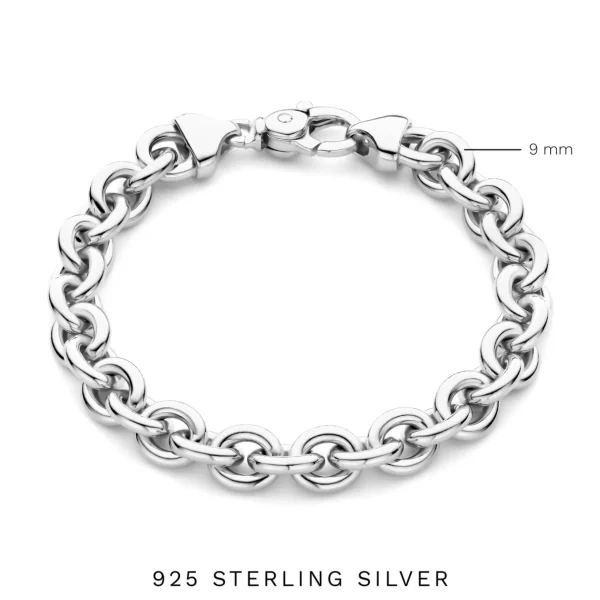 Bibbiena Poppi Mila 925 Sterling Silber Gliederarmband