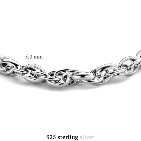 Bibbiena Poppi San Fedele Gliederarmband aus 925er Sterlingsilber