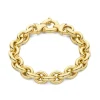 Bibbiena Poppi Tara 925 Sterling Silber vergoldetes Gliederarmband