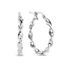 Bibbiena Poppi Viviana 925 Sterling Silber Ohrringe mit Drehung