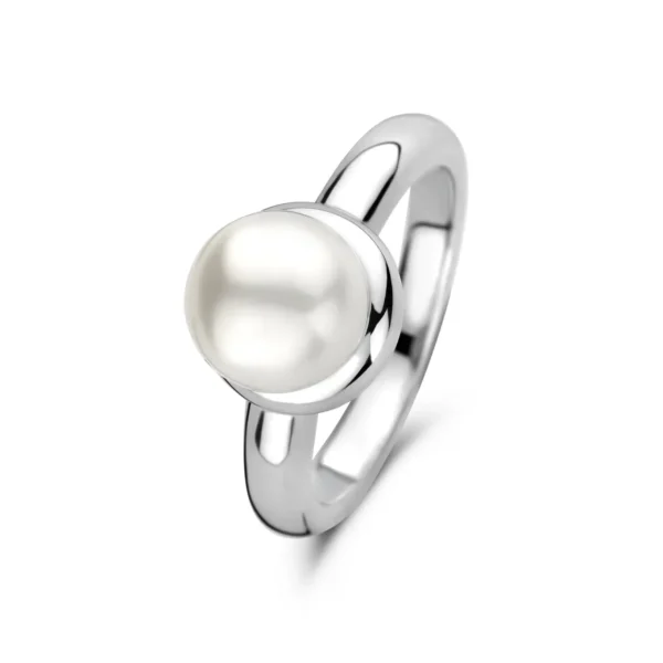 Brioso Cortona Bella Ring aus 925er Sterlingsilber mit Süßwasserperle