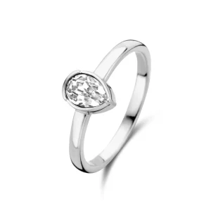 Cento Luci Natale Ring aus 925er Sterlingsilber mit Preciosa-Kristall