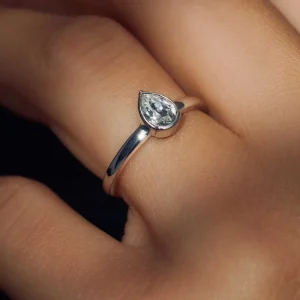 Cento Luci Natale Ring aus 925er Sterlingsilber mit Preciosa-Kristall
