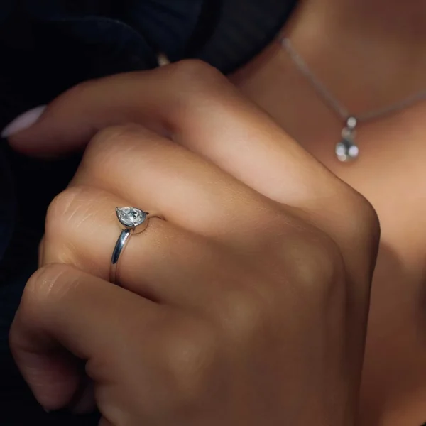 Cento Luci Natale Ring aus 925er Sterlingsilber mit Preciosa-Kristall