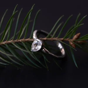 Cento Luci Natale Ring aus 925er Sterlingsilber mit Preciosa-Kristall