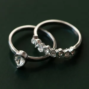 Cento Luci Natale Ring aus 925er Sterlingsilber mit Preciosa-Kristall