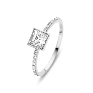 Cento Luci Pia Ring aus 925er Sterlingsilber mit Preciosa-Kristall