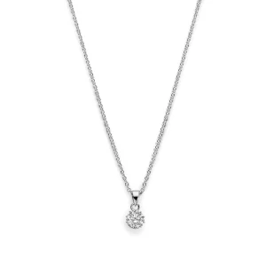 Cento Luci Rosia Halskette aus 925er Sterlingsilber mit Zirkoniasteinen