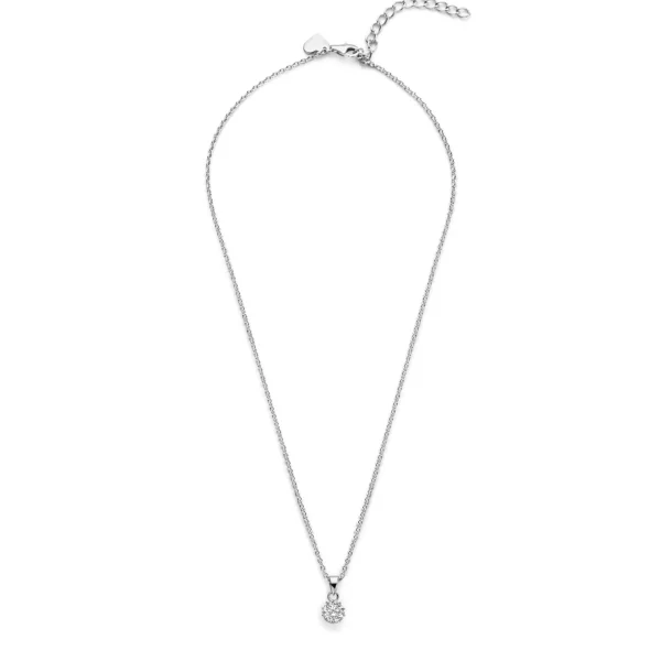 Cento Luci Rosia Halskette aus 925er Sterlingsilber mit Zirkoniasteinen