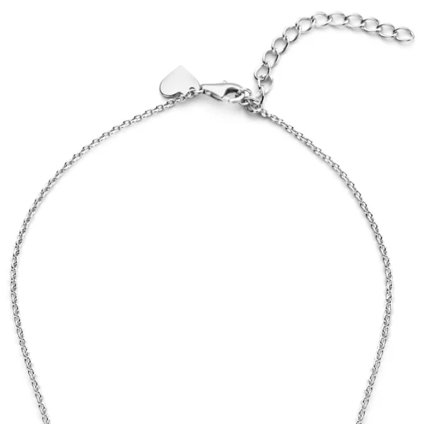 Cento Luci Rosia Halskette aus 925er Sterlingsilber mit Zirkoniasteinen