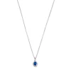 Mia Colore Azure Halskette aus 925er Sterlingsilber mit blauem Zirkoniastein