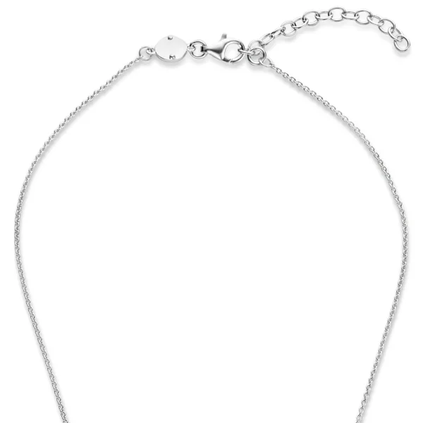 Mia Colore Azure Halskette aus 925er Sterlingsilber mit blauem Zirkoniastein
