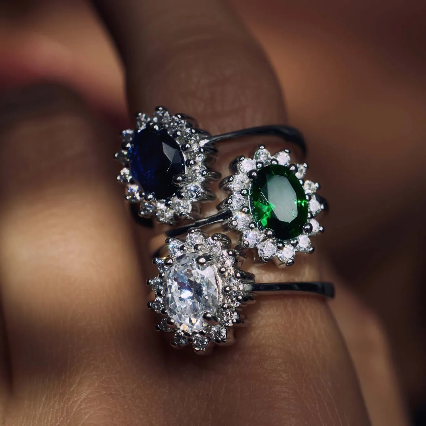 Mia Colore Bianca Ring aus 925er Sterlingsilber mit Zirkoniastein