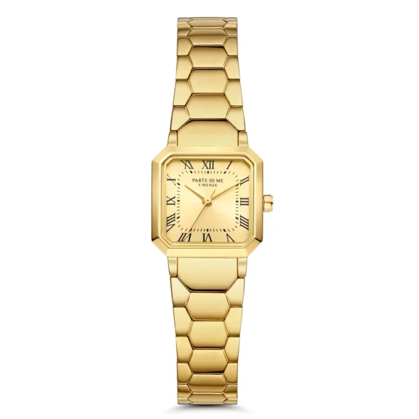 Orologio quadratische Damenuhr goldfarben