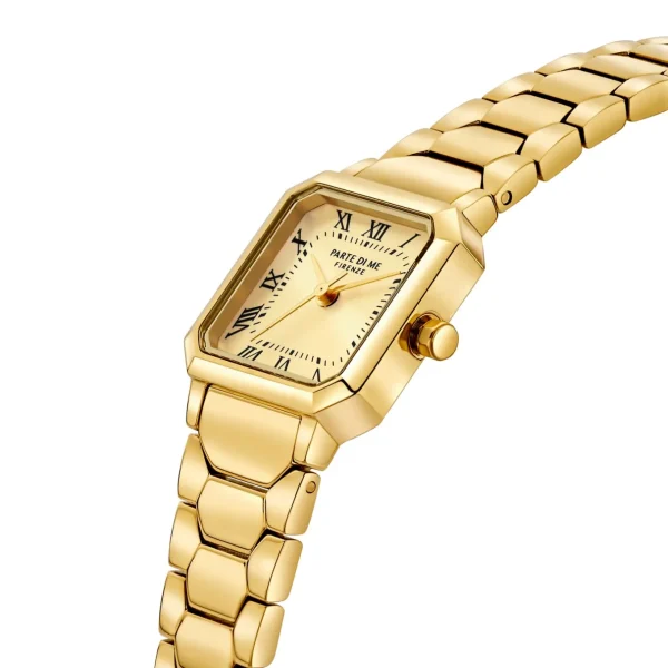Orologio quadratische Damenuhr goldfarben