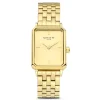 Orologio rechteckige Damenuhr goldfarben