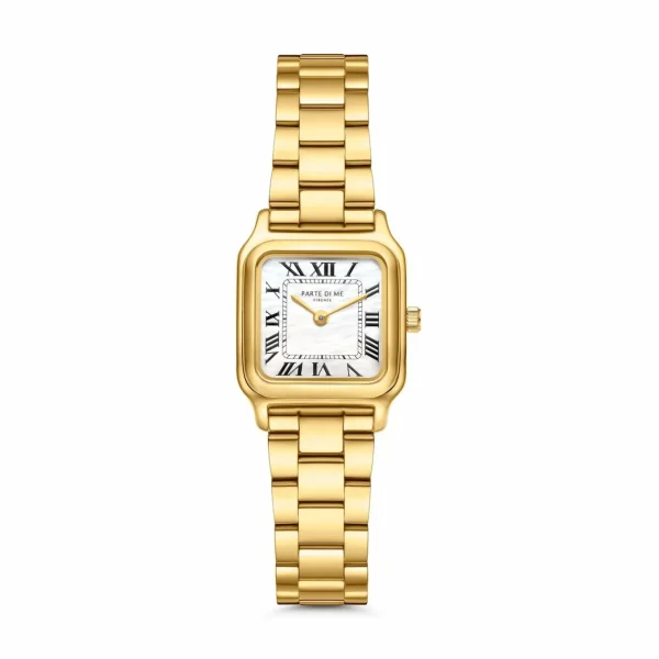 Orologio rechteckige Damenuhr silberfarben