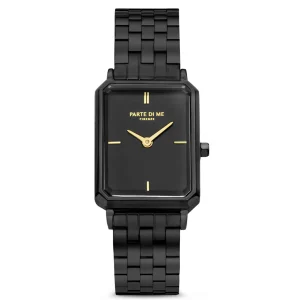 Orologio rechteckige Damenuhr schwarz