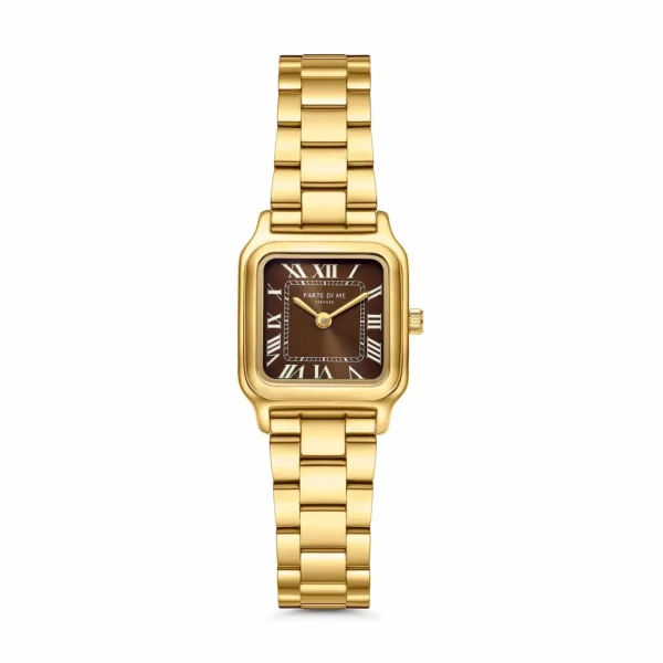 Orologio rechteckige Damenuhr silberfarben