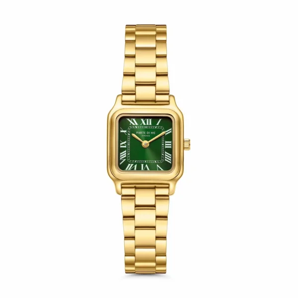 Orologio rechteckige Damenuhr silberfarben