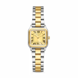 Orologio rechteckige Damenuhr silberfarben