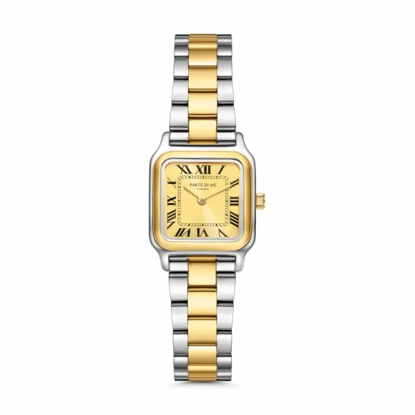 Orologio rechteckige Damenuhr silberfarben